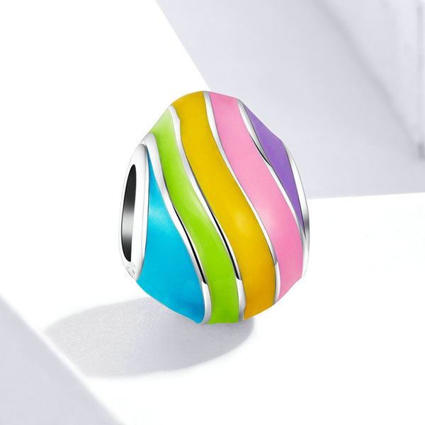 Rainbow Easter Egg Charm