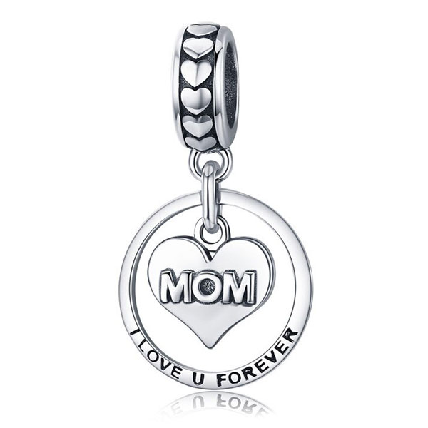 Love You Forever Mom Charm