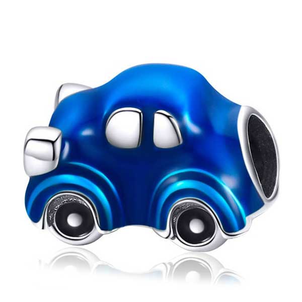 Retro Blue Car Charm