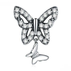 Butterfly Bow Pendant Charm