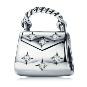 Elegant Handbag CZ Charm